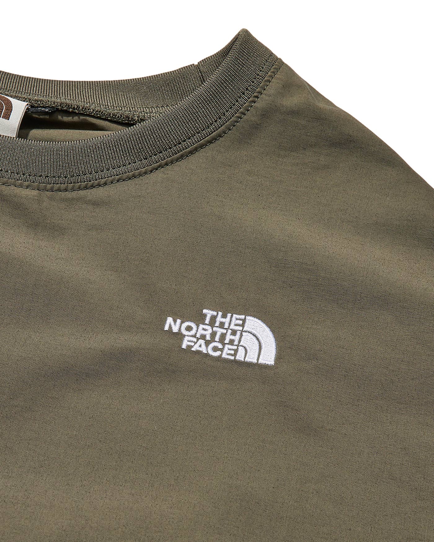 U WOVEN HYBRID CREWNECK TAUPE GREEN