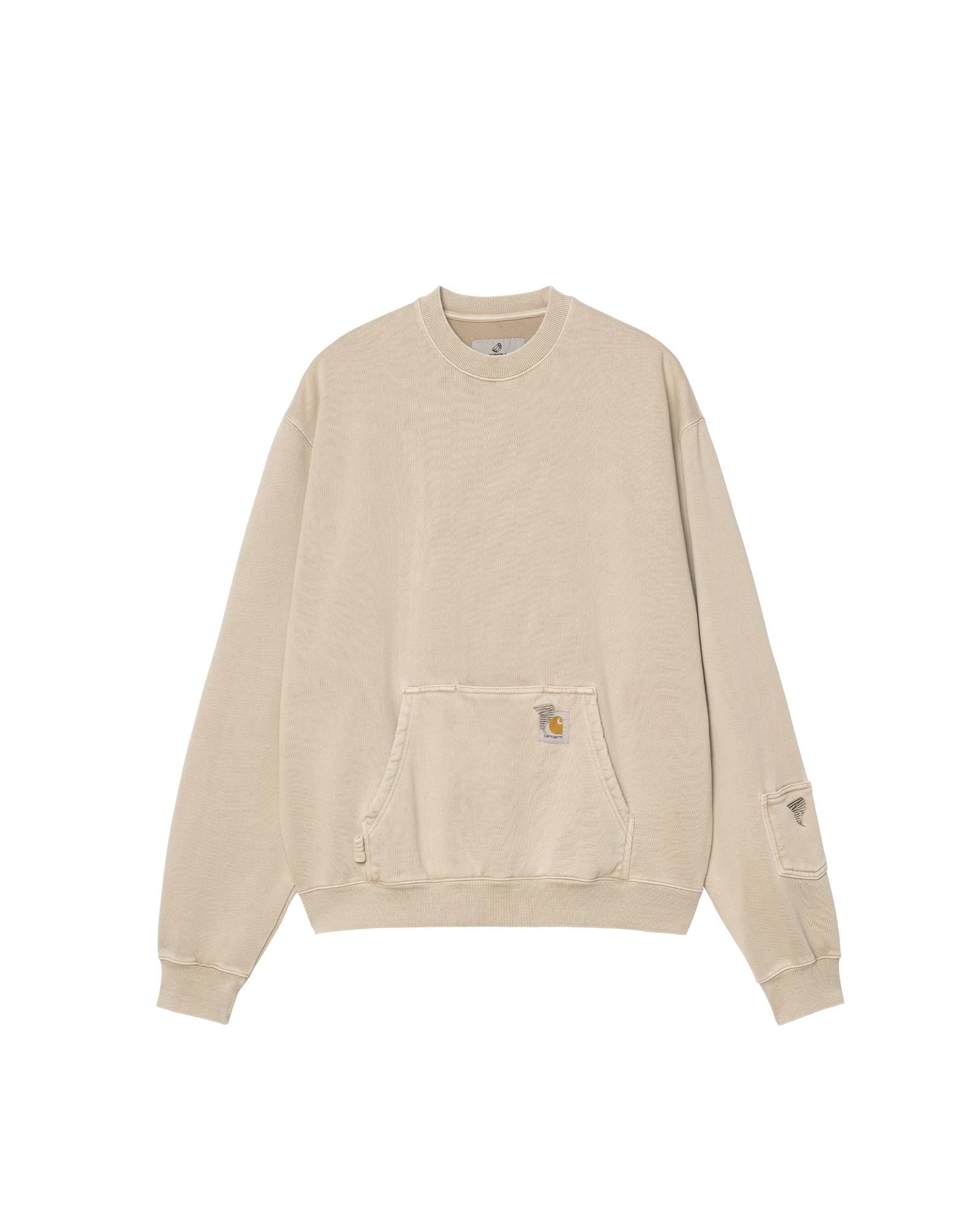 PIGMENT DYED SWEATSHIRT SIMPLY TAUPE