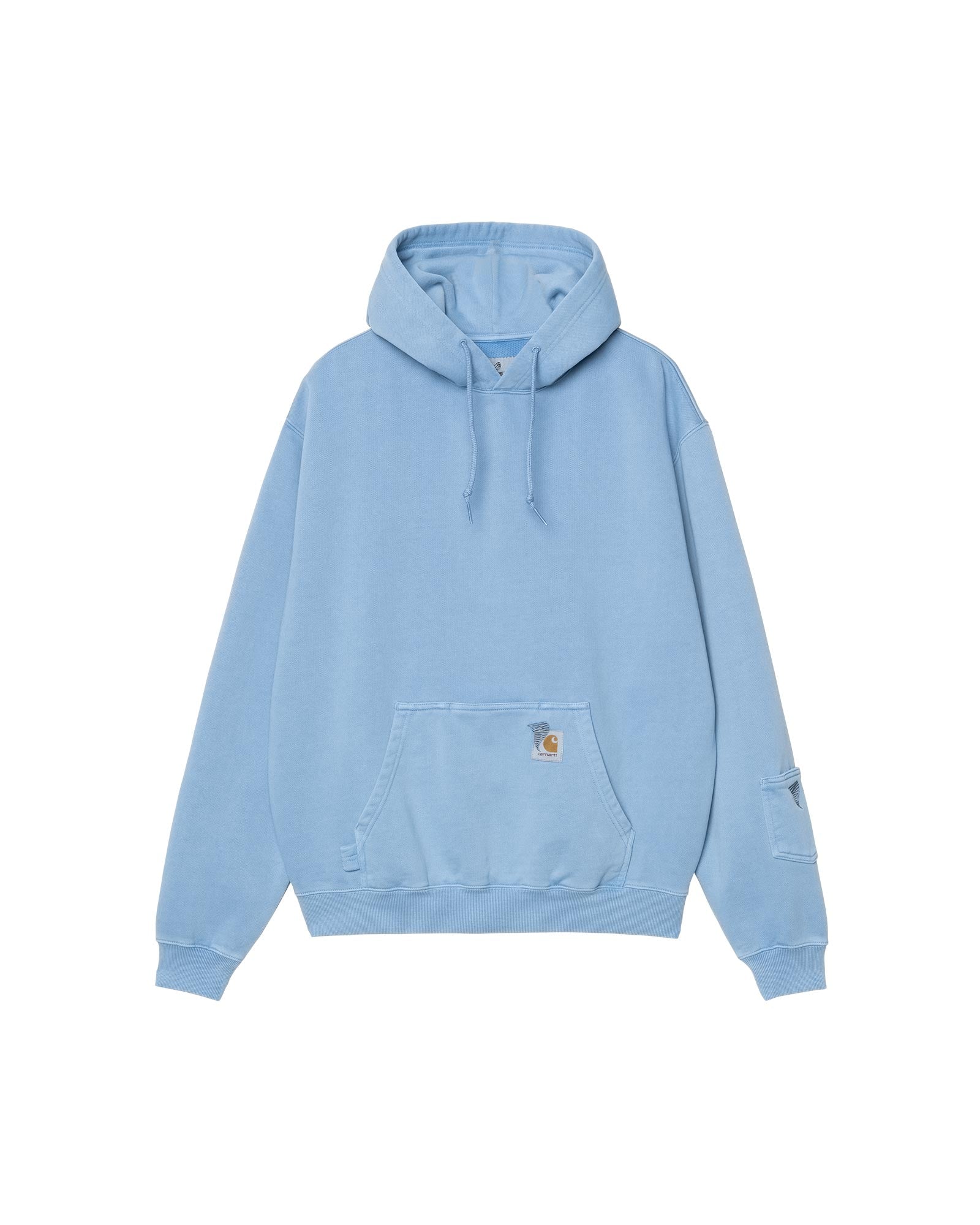 HOODED PIGMENT DYED SWEAT PISCINE